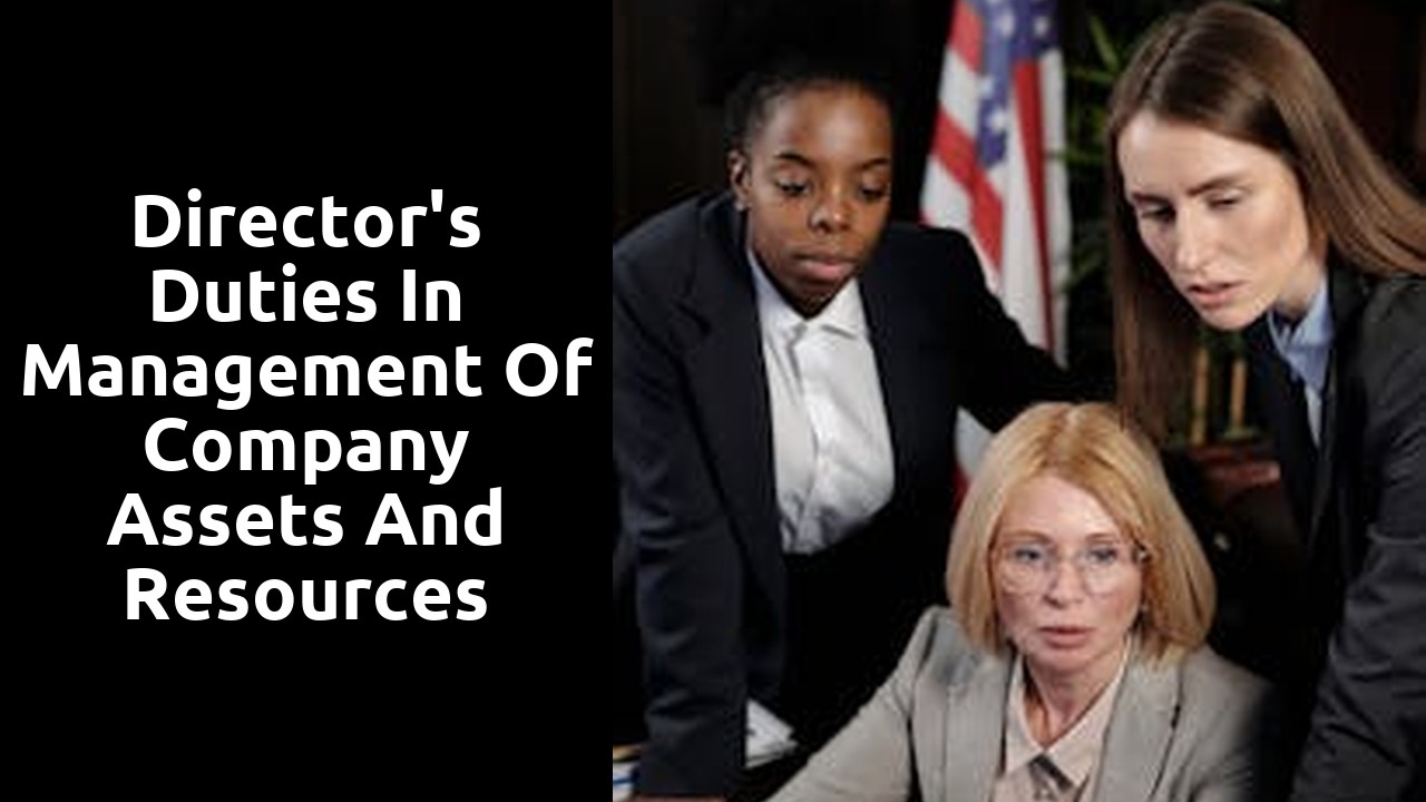 Director's Duties in Management of Company Assets and Resources