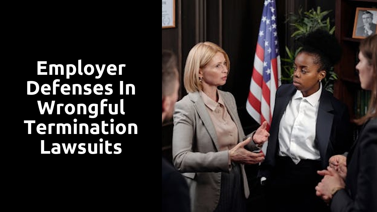 Employer Defenses in Wrongful Termination Lawsuits