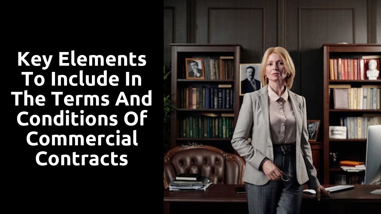 Key Elements to Include in the Terms and Conditions of Commercial Contracts