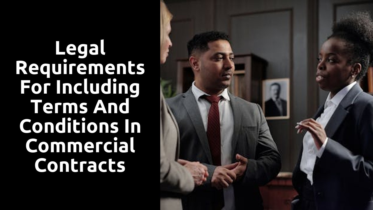 Legal Requirements for Including Terms and Conditions in Commercial Contracts