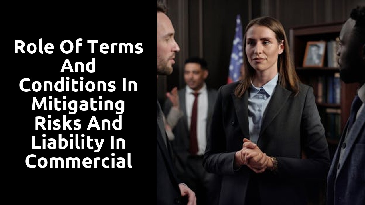 Role of Terms and Conditions in Mitigating Risks and Liability in Commercial Contracts